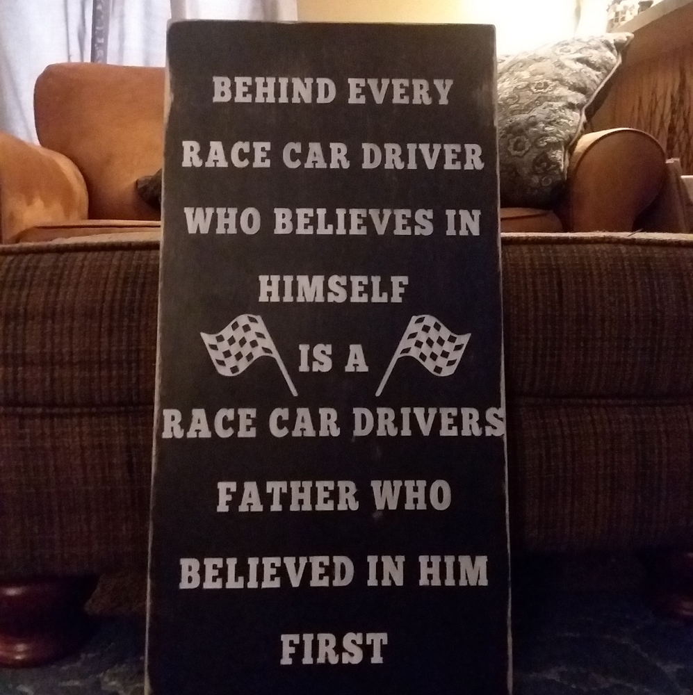 SOLD! Racing sign